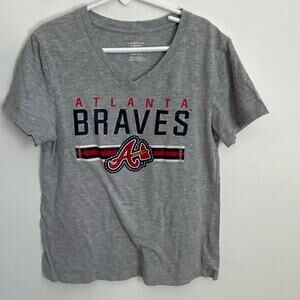 Braves Vneck‎ Youth tee size 10/12